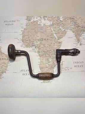 Vintage•Bit & Brace•Manual Hand Drill•Reversible Ratcheting•Old Man•Functional